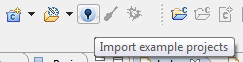 Кнопка импорта на toolbar'е